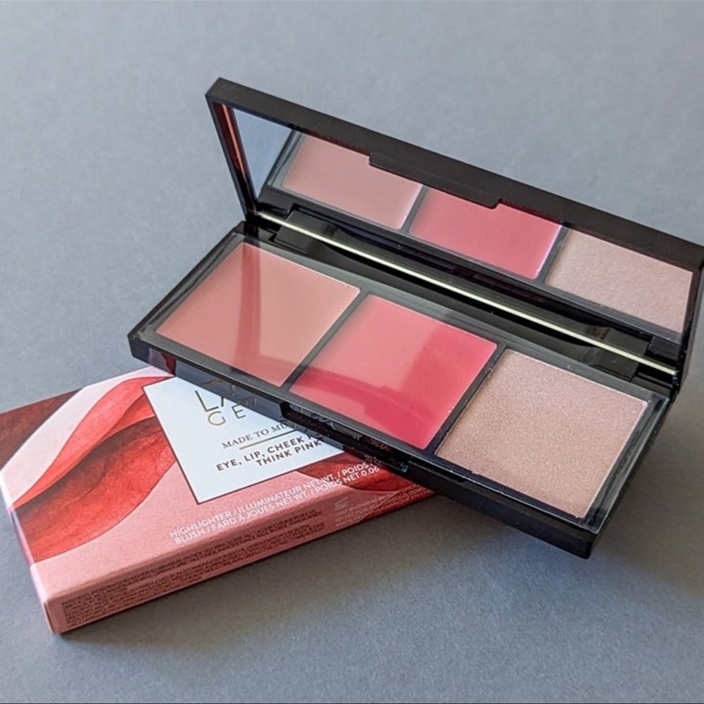 🌸 Laura Geller Made to Multitask Eye Lip Cheek Palette - Think Pink